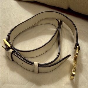Calvin Klein Ivory and Gold Belt